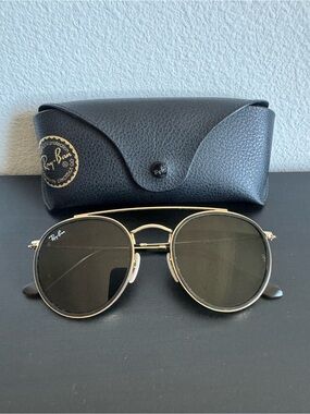 Ray-Ban Double-Bridge Round Sunglasses